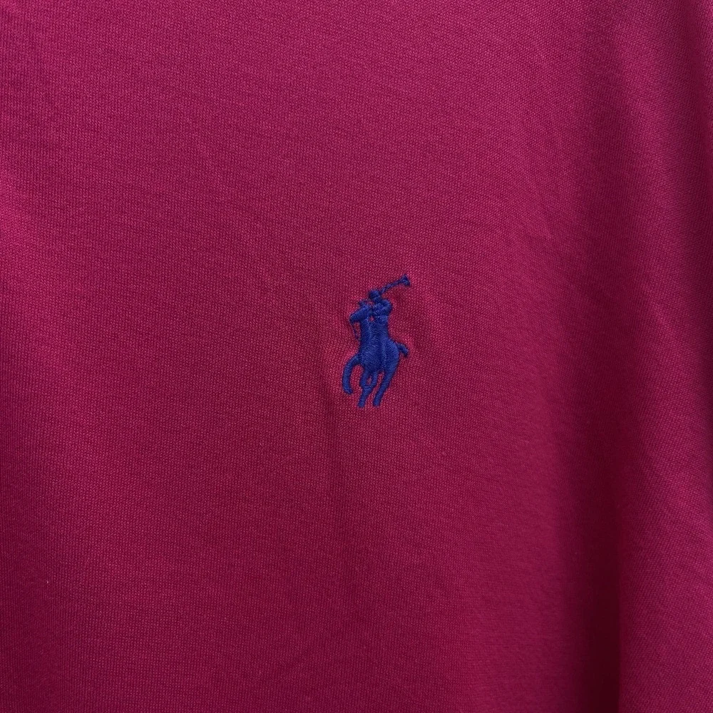 Polo Ralph Lauren Men's Size XL Magenta Pink Short Sleeve 100% Cotton Golf Shirt